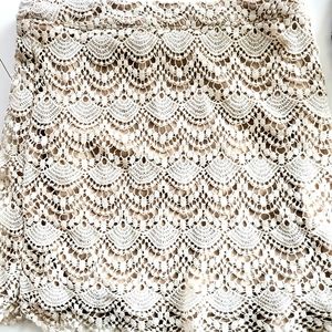Crochet lace skirt
